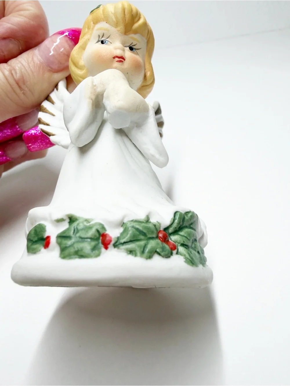 Vintage Handcrafted Porcelain Quartet Angels